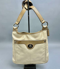 Load image into Gallery viewer, Coach Penelope Sandstone Leather Snakeskin Trim Crossbody Bag Purse (10x11")
