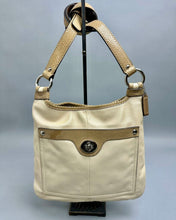 Load image into Gallery viewer, Coach Penelope Sandstone Leather Snakeskin Trim Crossbody Bag Purse (10x11")
