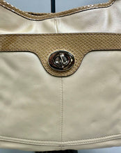 Load image into Gallery viewer, Coach Penelope Sandstone Leather Snakeskin Trim Crossbody Bag Purse (10x11")
