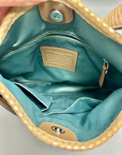 Load image into Gallery viewer, Coach Penelope Sandstone Leather Snakeskin Trim Crossbody Bag Purse (10x11")
