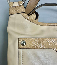 Load image into Gallery viewer, Coach Penelope Sandstone Leather Snakeskin Trim Crossbody Bag Purse (10x11")
