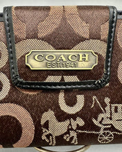 Load image into Gallery viewer, Coach Dark Brown Signature Print Canvas Long Wallet Clutch NWOT (4x7.5")
