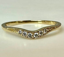 Load image into Gallery viewer, 14K Gold Diamond Ring sz 7.5 (1.2g)
