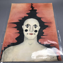 Load image into Gallery viewer, Unframed Charcoal Painting of a Pierrot Character (24x18)
