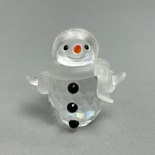 Load image into Gallery viewer, Swarovski Crystal Small Snowman Figurine (~2 1/4") (As-Is)
