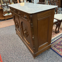 Load image into Gallery viewer, Antique Walnut Sideboard/Buffet w/Marble Top (41x51x21)
