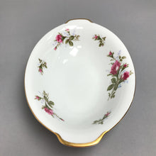 Load image into Gallery viewer, Vintage Porcelain Moss Rose by Japan Oval Serving Bowl (7-3/8X11X2-1/4)
