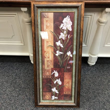 Load image into Gallery viewer, Framed White Orchid Print (43x19)
