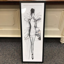 Load image into Gallery viewer, Black Framed Fashion Sketchbook Print (41x15)(#1)
