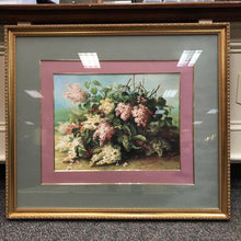 Load image into Gallery viewer, Gold Framed Lilacs Print Matted &amp; Signed (35x40)
