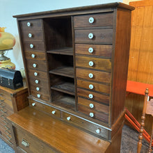 Load image into Gallery viewer, Primitive Walnut Cabinet 22 Drawers (64x38x23)
