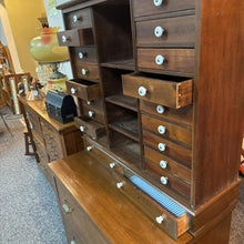 Load image into Gallery viewer, Primitive Walnut Cabinet 22 Drawers (64x38x23)

