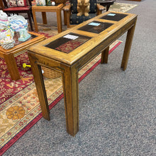 Load image into Gallery viewer, Oak / Glass Sofa Table (27x48x14)
