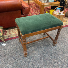 Load image into Gallery viewer, Green Upholstered Bench (18x22x14)
