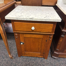 Load image into Gallery viewer, Cherry Marble Top Wash Stand (29x21x19)
