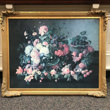 Load image into Gallery viewer, Ornate Gold Framed Floral Oil Painting with Nest (33x41)
