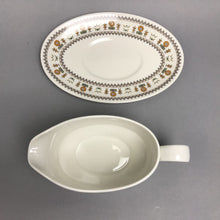 Load image into Gallery viewer, Royal Doulton 'Kimberley' Gravy Boat w/ Underplate (8.25x4x5)
