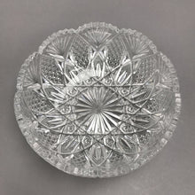 Load image into Gallery viewer, Vintage American Brilliant Pressed Crystal Sawtooth Bowl (4x9)
