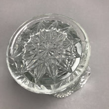 Load image into Gallery viewer, Vintage Cut Clear Glass Water Pitcher Flower Diamond (7")
