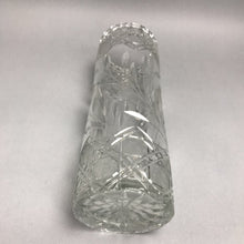 Load image into Gallery viewer, Antique American Brilliant Daisy &amp; Leaf Cylinder Vase (12")
