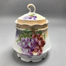 Load image into Gallery viewer, Vintage Ceramic Grape Motif Canister with Lid (5")
