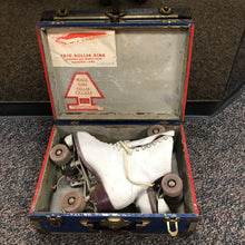 Load image into Gallery viewer, Vintage Chicago Roller Skates White Leather With Case
