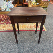 Load image into Gallery viewer, Walnut Table w/Drawer AS IS (29x25x17)
