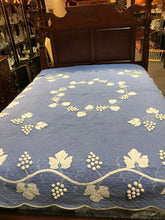Load image into Gallery viewer, Judi Boisson Blue Bedspread Full/Queen (84x96)

