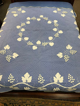 Load image into Gallery viewer, Judi Boisson Blue Bedspread Full/Queen (84x96)
