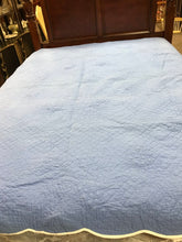 Load image into Gallery viewer, Judi Boisson Blue Bedspread Full/Queen (84x96)
