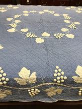 Load image into Gallery viewer, Judi Boisson Blue Bedspread Full/Queen (84x96)
