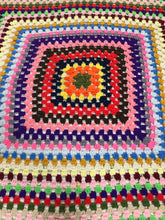 Load image into Gallery viewer, Hand Crochet Afghan Cover "Skittles" (48x48)
