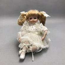 Load image into Gallery viewer, Vintage Petal Pushers Nursery Cross Legged Ballerina (8")
