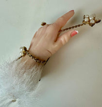 Load image into Gallery viewer, Jacqueline Kent Fairy Godmother Hand with Wand Pearl Detail Brooch Pin (3")
