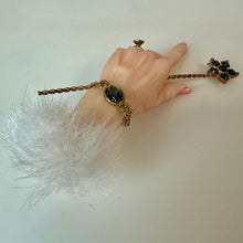 Load image into Gallery viewer, Jacqueline Kent Fairy Godmother Hand with Wand Blue Gem Detail Brooch Pin (3")
