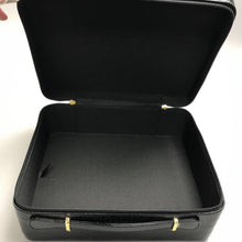 Load image into Gallery viewer, Estee Lauder Black Faux Alligator Makeup Cosmetic Train Case (10x12x4)
