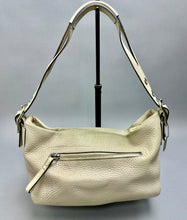 Load image into Gallery viewer, Vintage Coach Ivory Pebbled Leather East West Shoulder Bag Purse (8x12x4")
