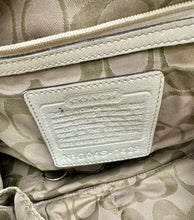 Load image into Gallery viewer, Vintage Coach Ivory Pebbled Leather East West Shoulder Bag Purse (8x12x4")
