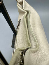 Load image into Gallery viewer, Vintage Coach Ivory Pebbled Leather East West Shoulder Bag Purse (8x12x4")

