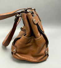 Load image into Gallery viewer, Tignanello Brown Pebbled Leather Shoulder Bag Purse (9x13x5")
