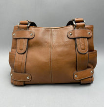 Load image into Gallery viewer, Tignanello Brown Pebbled Leather Shoulder Bag Purse (9x13x5")
