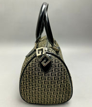 Load image into Gallery viewer, Vintage Designer Logo Canvas Leather Trim Handbag Purse (7x9x6")
