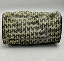 Load image into Gallery viewer, Vintage Designer Logo Canvas Leather Trim Handbag Purse (7x9x6")
