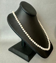 Load image into Gallery viewer, Vintage JCM 14K Gold Clasp Pearl Necklace (23")
