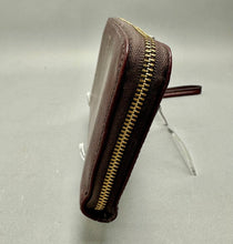 Load image into Gallery viewer, Fossil Continental Red Leather Zip Around Long Clutch Wallet (4x8x1")
