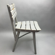 Load image into Gallery viewer, Antique Gray Painted Childs Wooden Chair (21x11x12)
