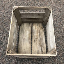 Load image into Gallery viewer, Vintage Weathered Wooden Crate (12x18x15)
