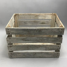 Load image into Gallery viewer, Vintage Weathered Wooden Crate (12x18x14)
