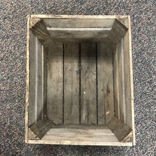 Load image into Gallery viewer, Vintage Weathered Wooden Crate (12x18x15)
