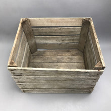 Load image into Gallery viewer, Vintage Weathered Wooden Crate (12x18x15)
